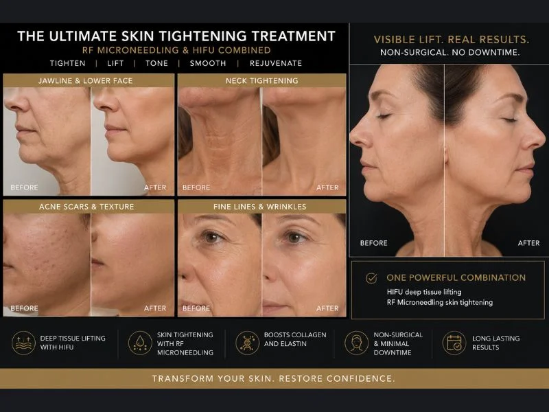 Results of combined treatment for the ultimate skin tightening treatment Market Drayton
