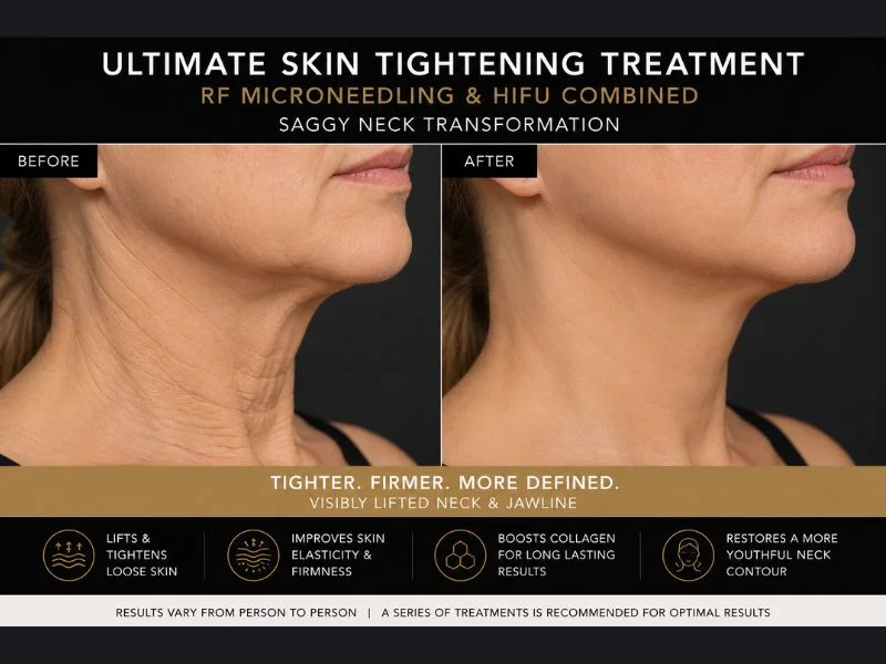 before and after Ultimate skin tightening treatment Market Drayton