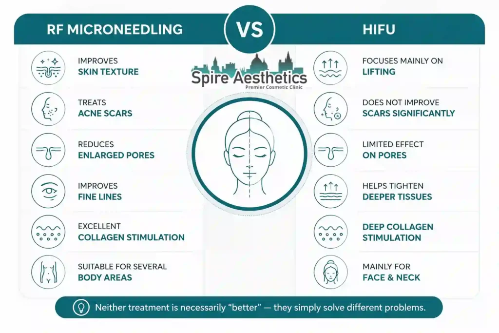 RF Microneedling vs HIFU: Which Treatment Gives Better Results Market Drayton?
